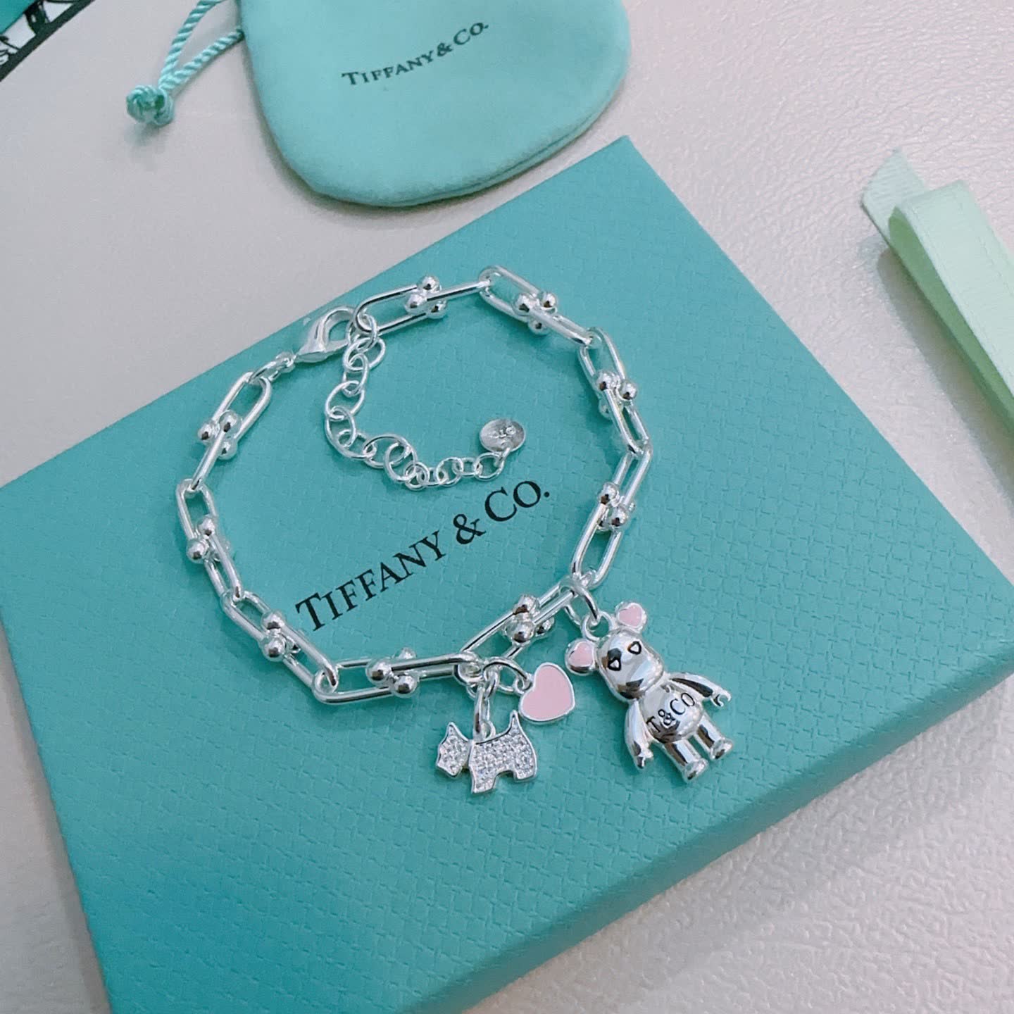Tiffany & Co. Sterling Silver Charm Bracelet